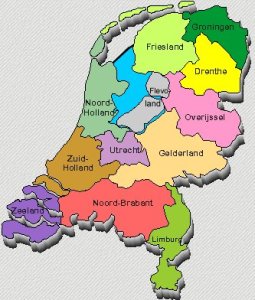 kaart van nederland